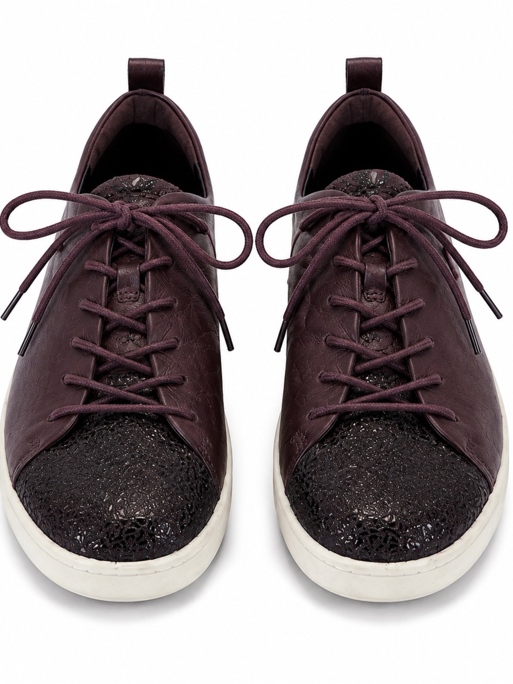 Ecco Women's Lace-Up Sneakers in Plum SW